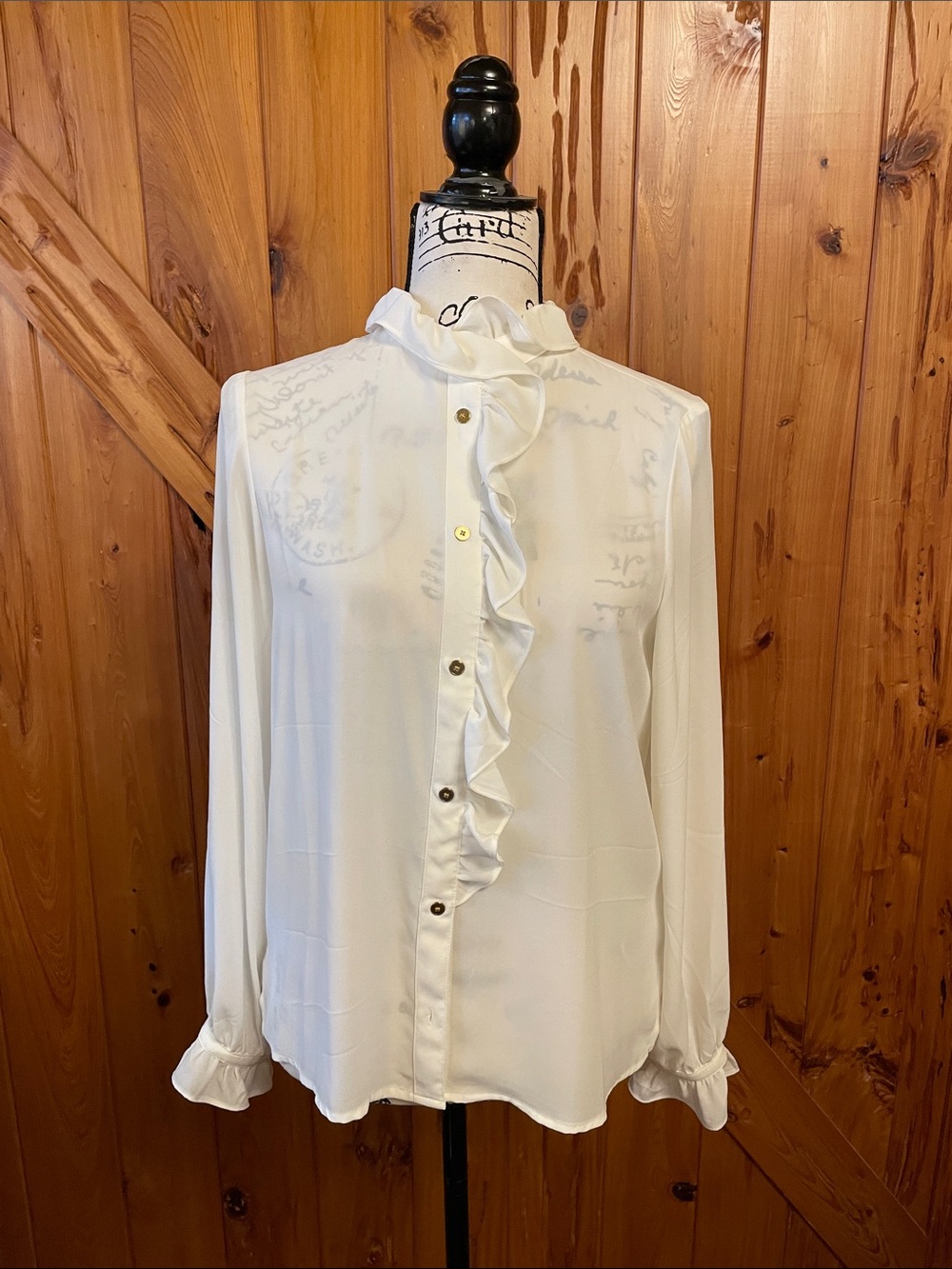 J. Crew Ivory Button-Down Top